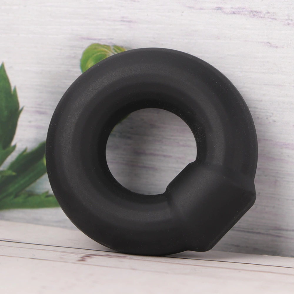 Adults Silicone Penis Rings Stretchy Locking Sperms Rings Prolonging Climax Sex Toys for Men Males (Black)