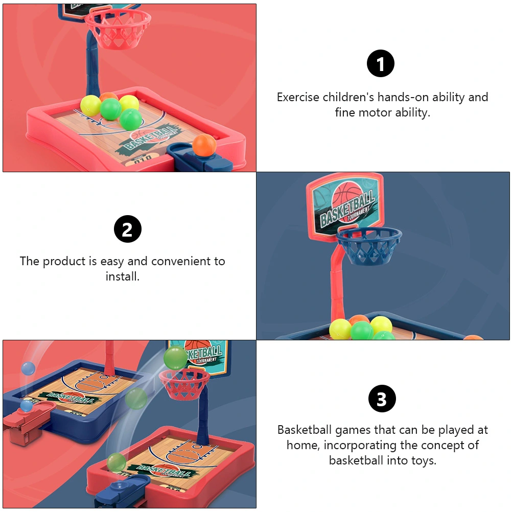 2 Sets Basketball Stands Shooting Frame Toy Desktop Basketball Toy