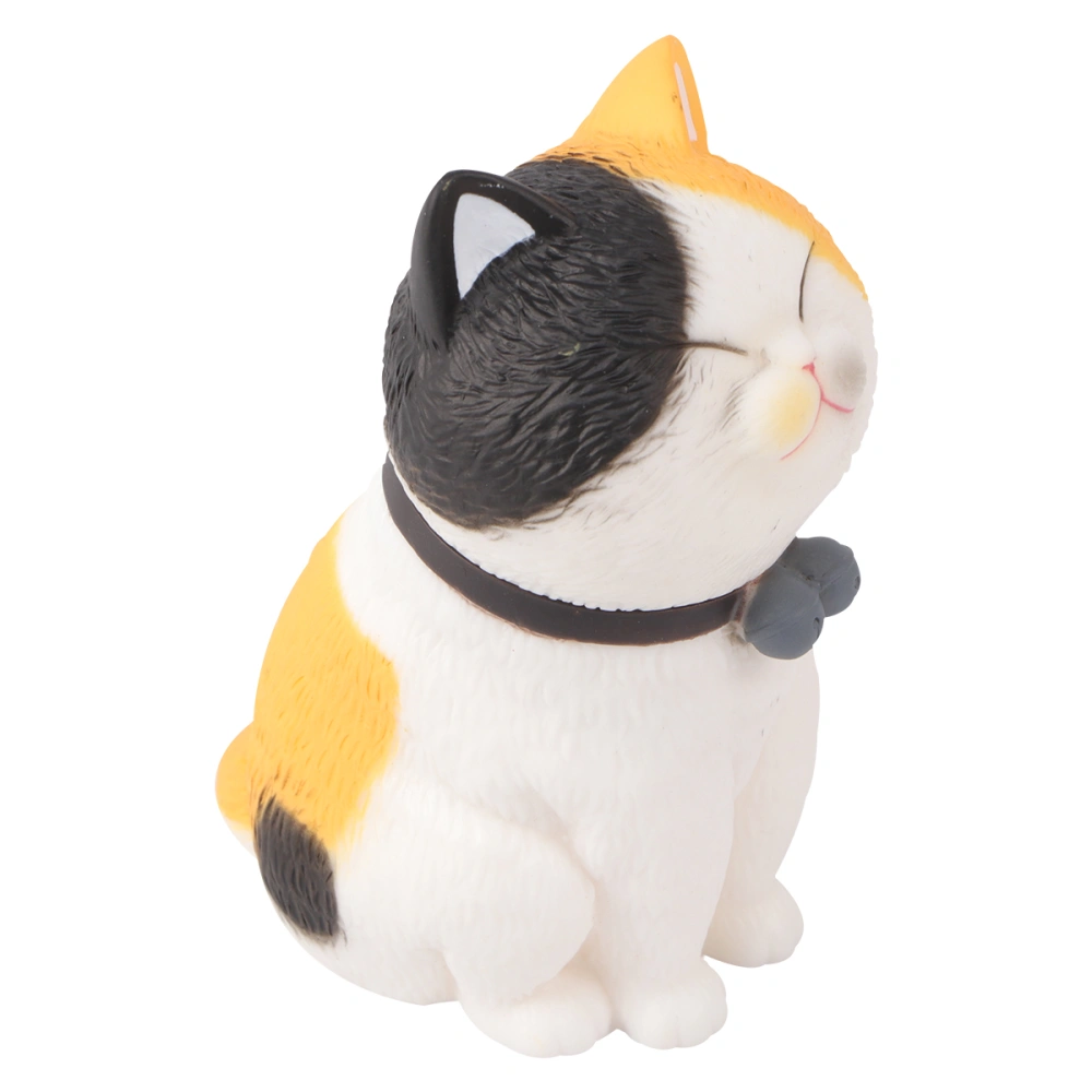 1Pc Cat Ornament Creative Room Decoration Home Furnishing Articles Birthday Gifts (Orange)