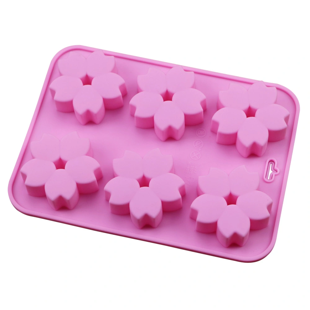 Sakura Cake Fondant Silicone Molds Cake Decorating Tools Bakeware Cupcake Dessert Chocolate Fondant Mold (Random Color)