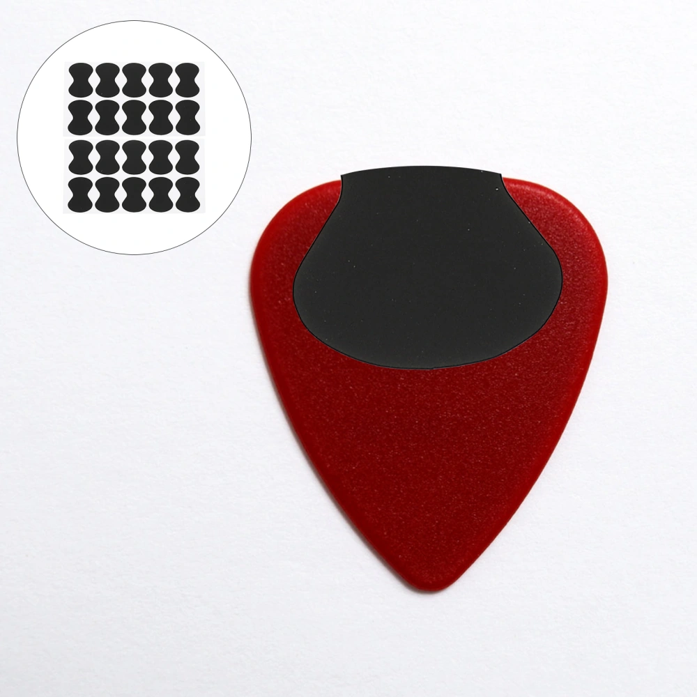 20Pcs Self-adhesive Guitar Pick Grips EVA Guitar Pick Anti-slip Supplies Black