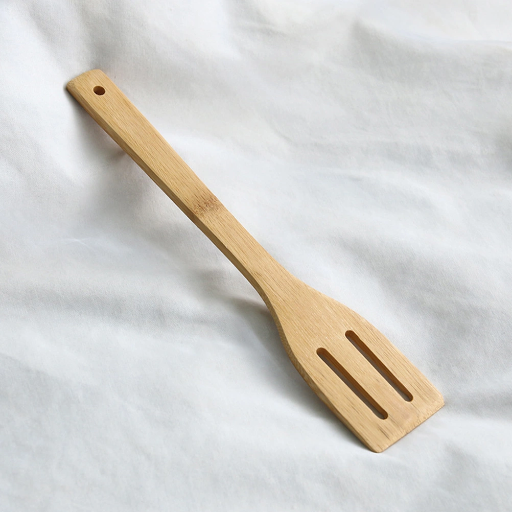 Set of 6 Pcs Bamboo Wooden Kitchen Tools Spatula Spoon Turner Bamboo Utensils for Cooking
