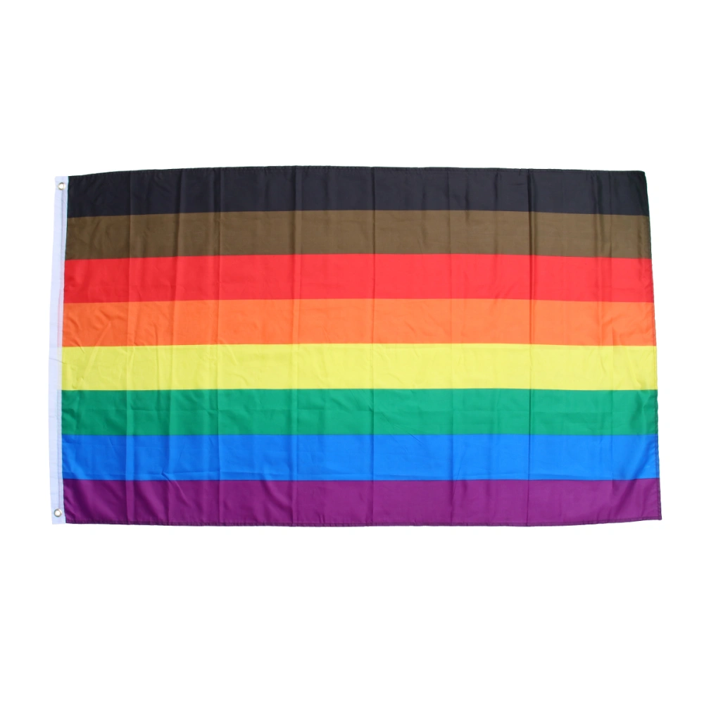 90x150cm Colorful Rainbow Flag Polyester Cloth Flag LGBT Banner for Homosexual Gay Lesbian