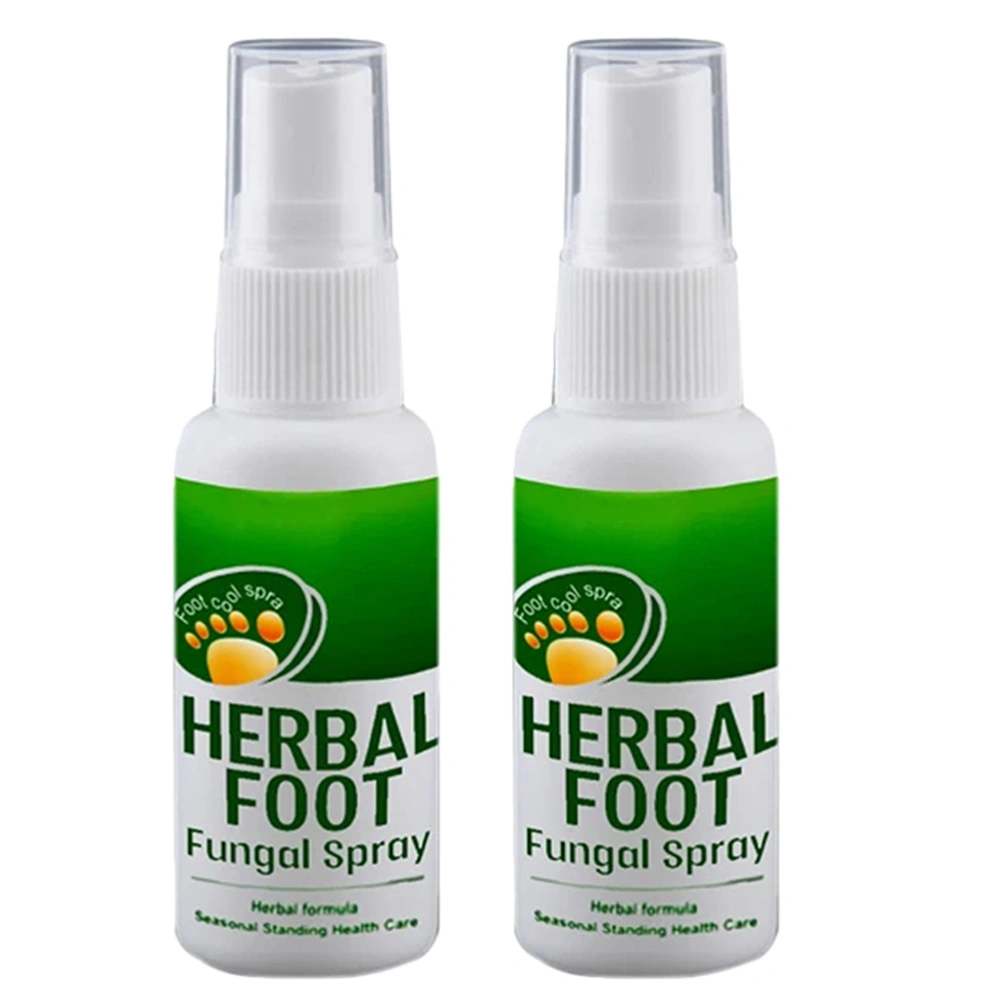 2 Bottles 30ml Beriberi Spray Herbal Foot Fungal Spray Foot Treatment Tools