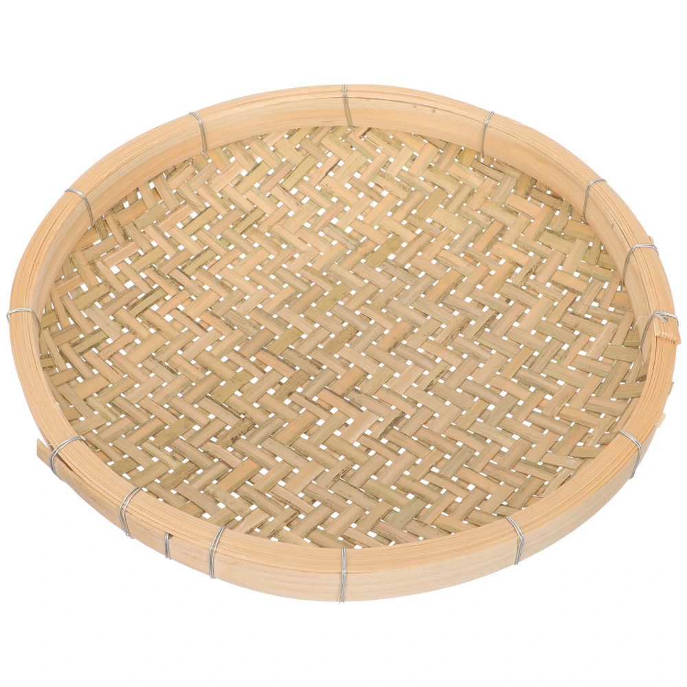 Bamboo Weaving Basket Handmade Basket Household Sundries Storage Sieve