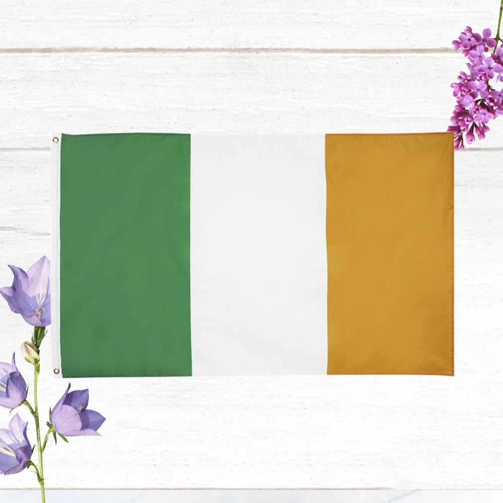 90x150cm Ireland Flags Fan Cheering Flag Sports Game Accessories Hangable Flag for Party Parade Event Decoration