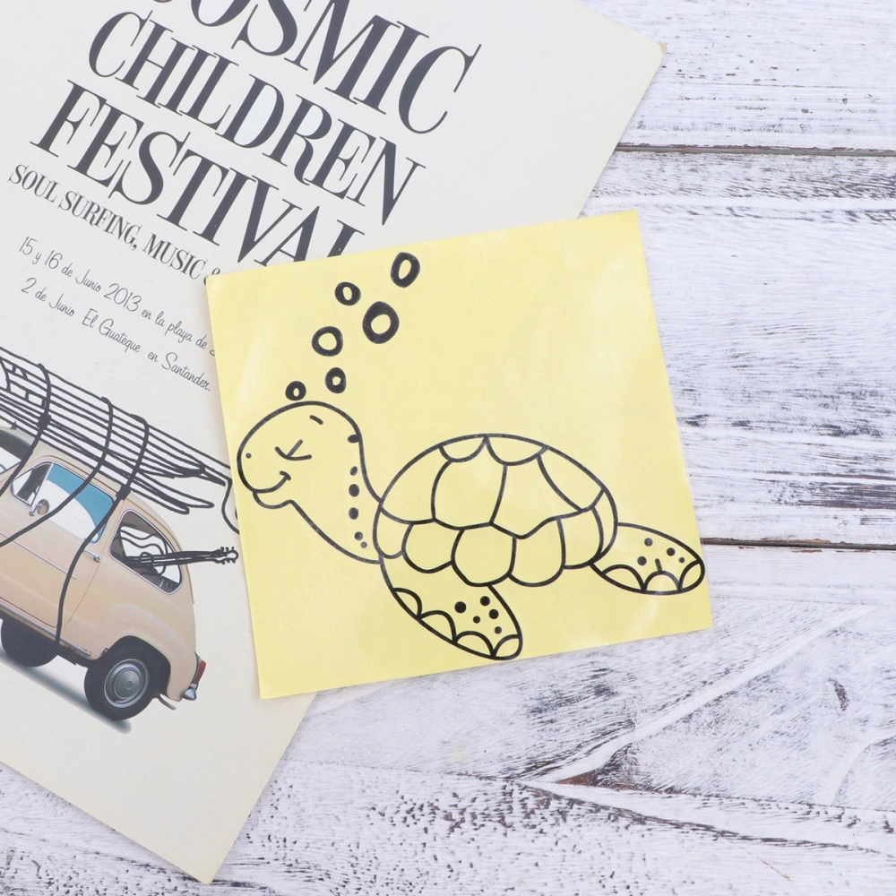 Turtle Pattern Sticker Car Decals Wall Sticker Removable Sticker for Living Room Decoration Black