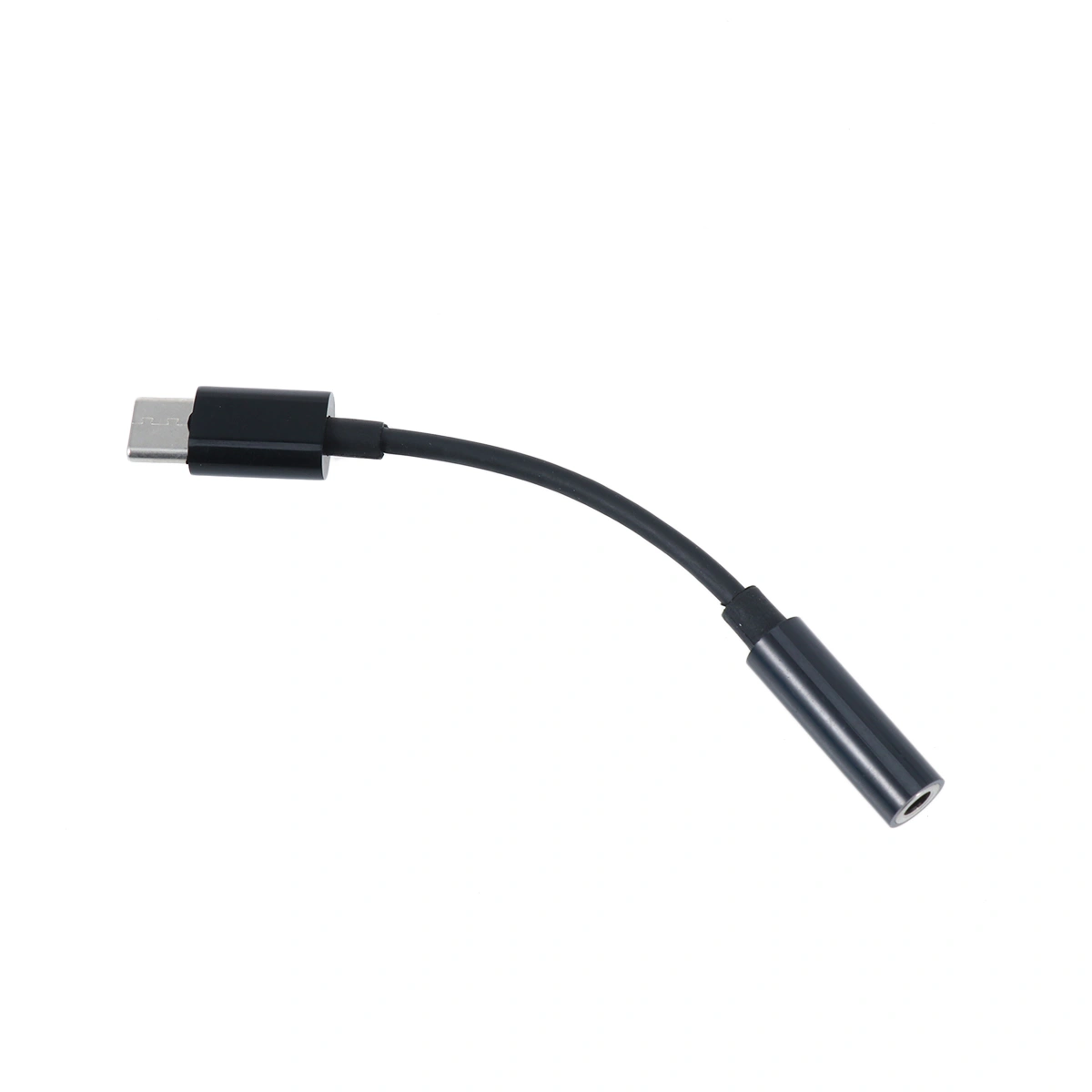 1pc Type-C to 3.5mm Earphone Cable Adapter Usb 3.1 Type C USB-C Male to 3.5 AUX Audio Female Jack (Black)