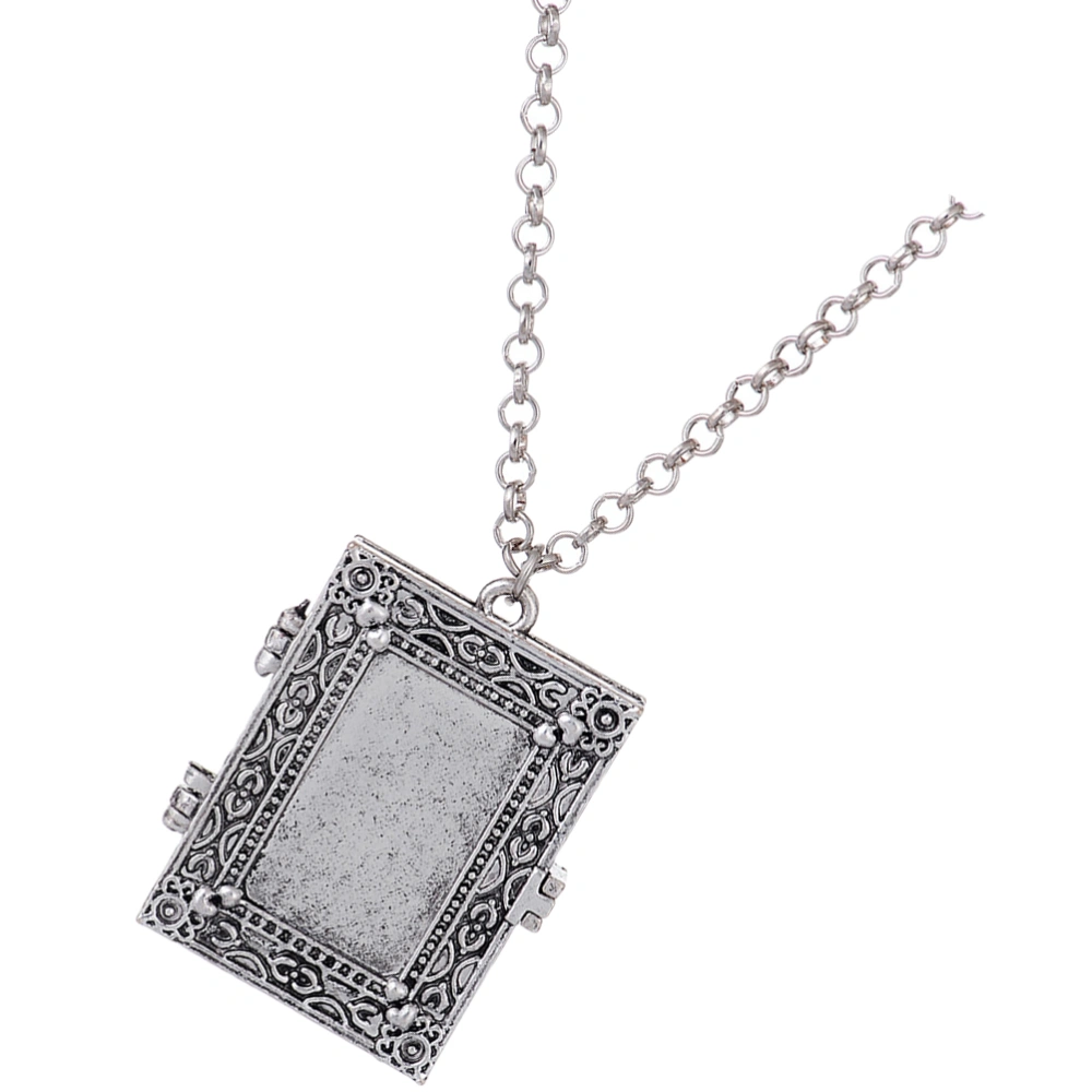 Square Photo Necklace Personalized Necklace Retro Neckwear Unisex Neck Jewelry