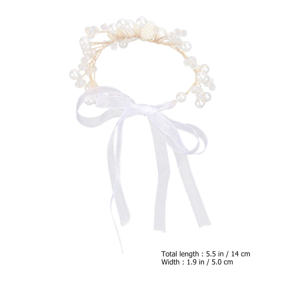 1Pc Wedding Bride Bracelet Wrist Decoration Wristband Wreath Chain Decor