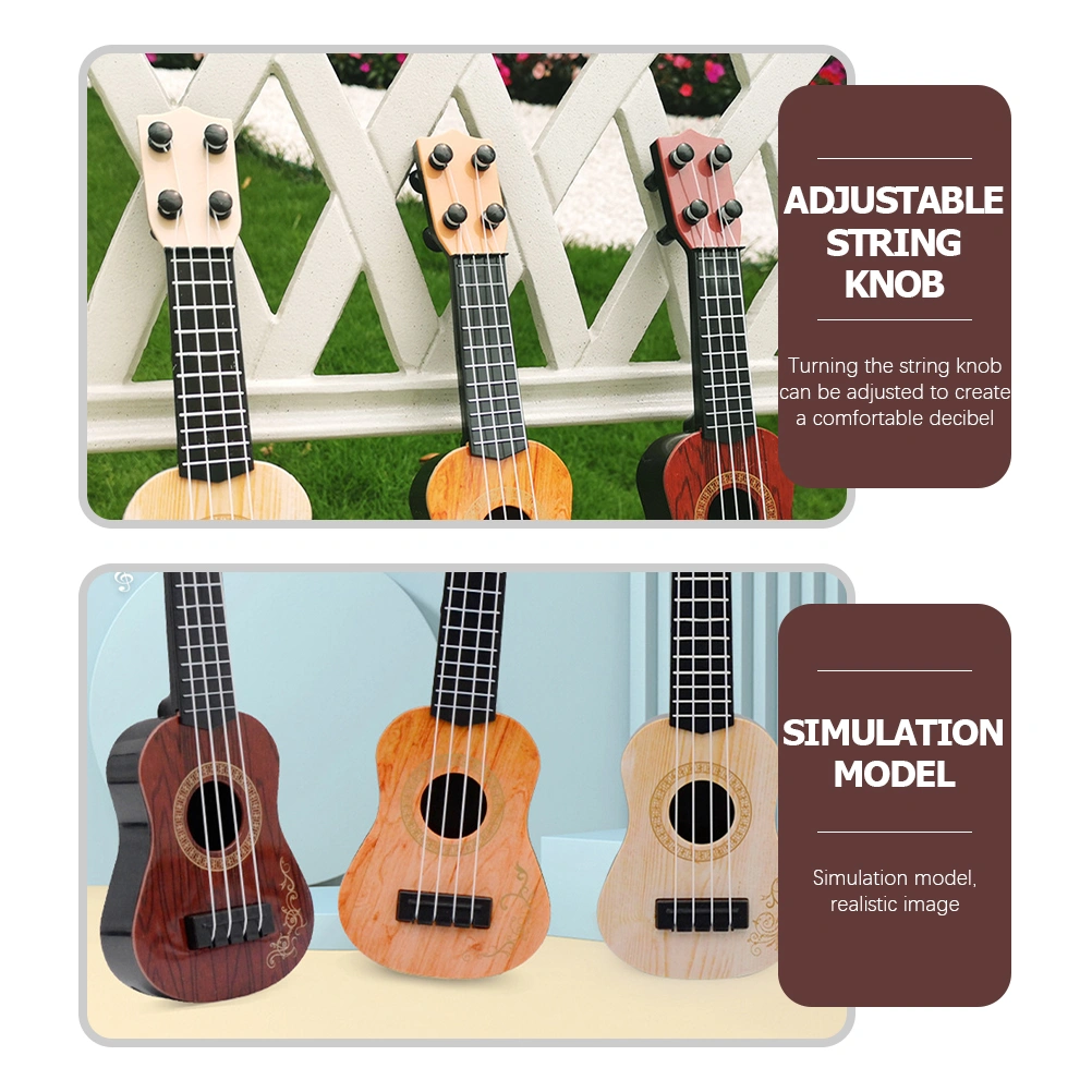 Children Ukulele Toys Plastic Ukulele Guitar Musical Toy Instruments Educational Toy
