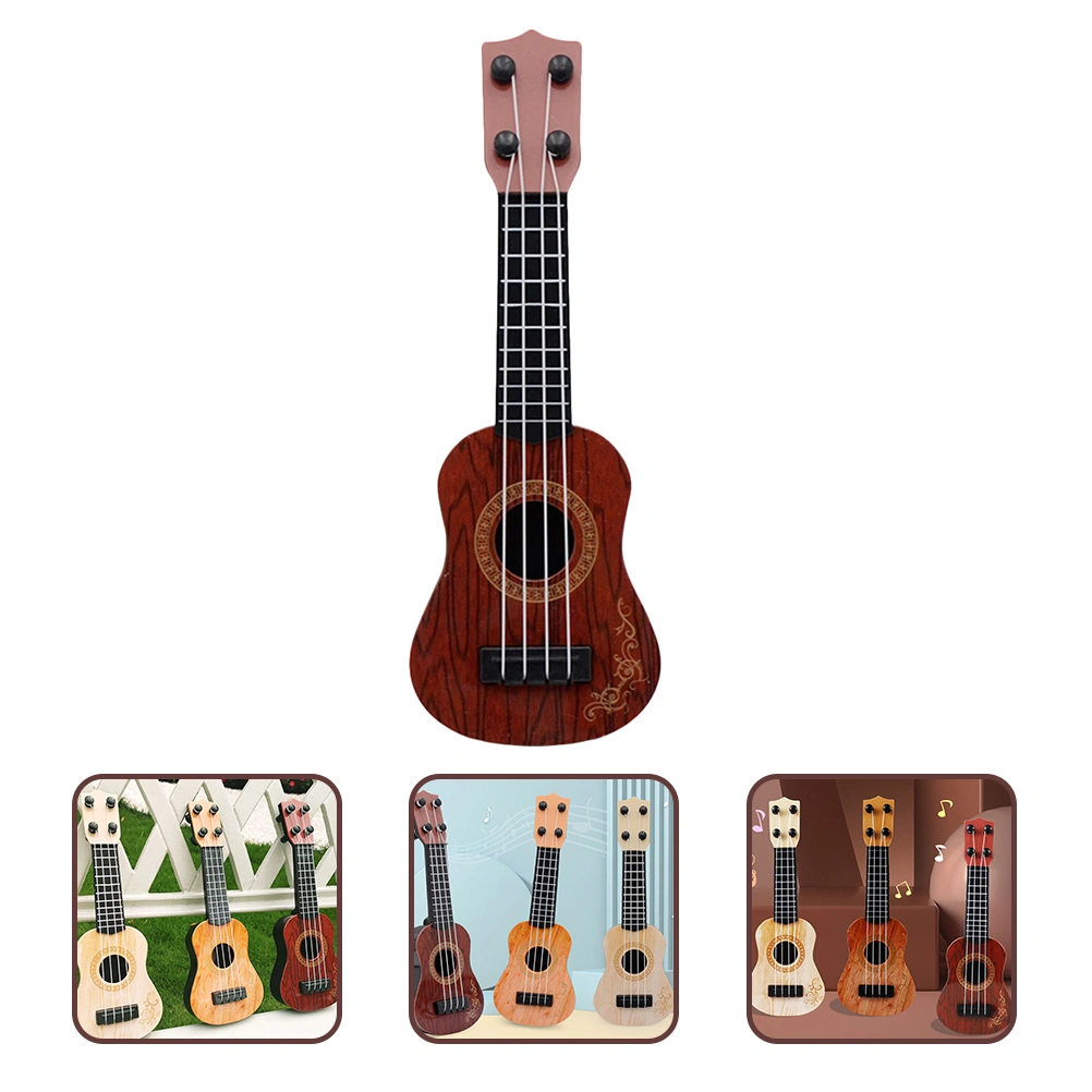 Children Ukulele Toys Plastic Ukulele Guitar Musical Toy Instruments Educational Toy