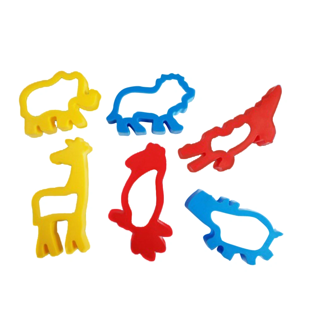 6pcs Forest Animal Cookie Cutter Set Plastic Cookies Modelling Kit Educational Toys for Kids