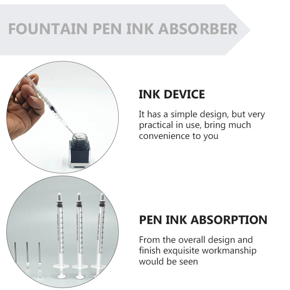 1 set of Ink Absorb Device Fountain Pen Ink Fill Assistant Ink s