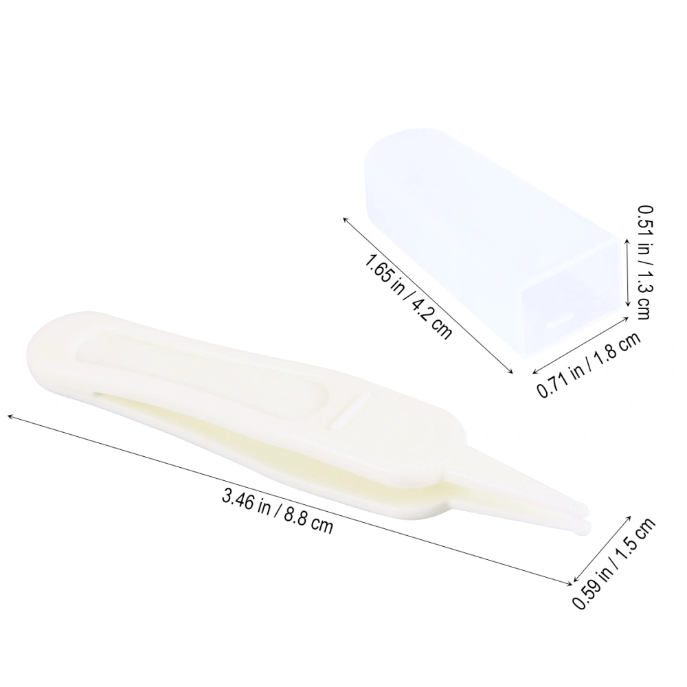 Baby Safe Nose Clean Clip Plastic Tweezers Ear Nose Clean Navel Tweezers Baby Care Cleaner