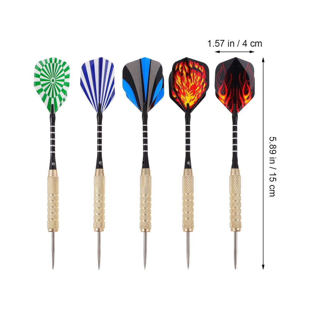 15pcs 18g Games Steel Tip Darts with Aluminium Alloy Shafts Professional Darts