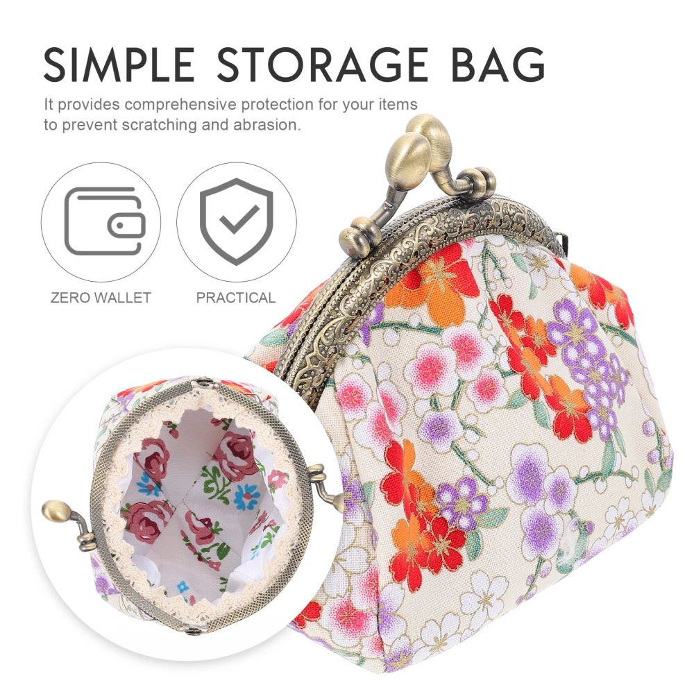 Retro Style Storage Bag Women Use Handbag Cloth Bag Cash Storage Pouch