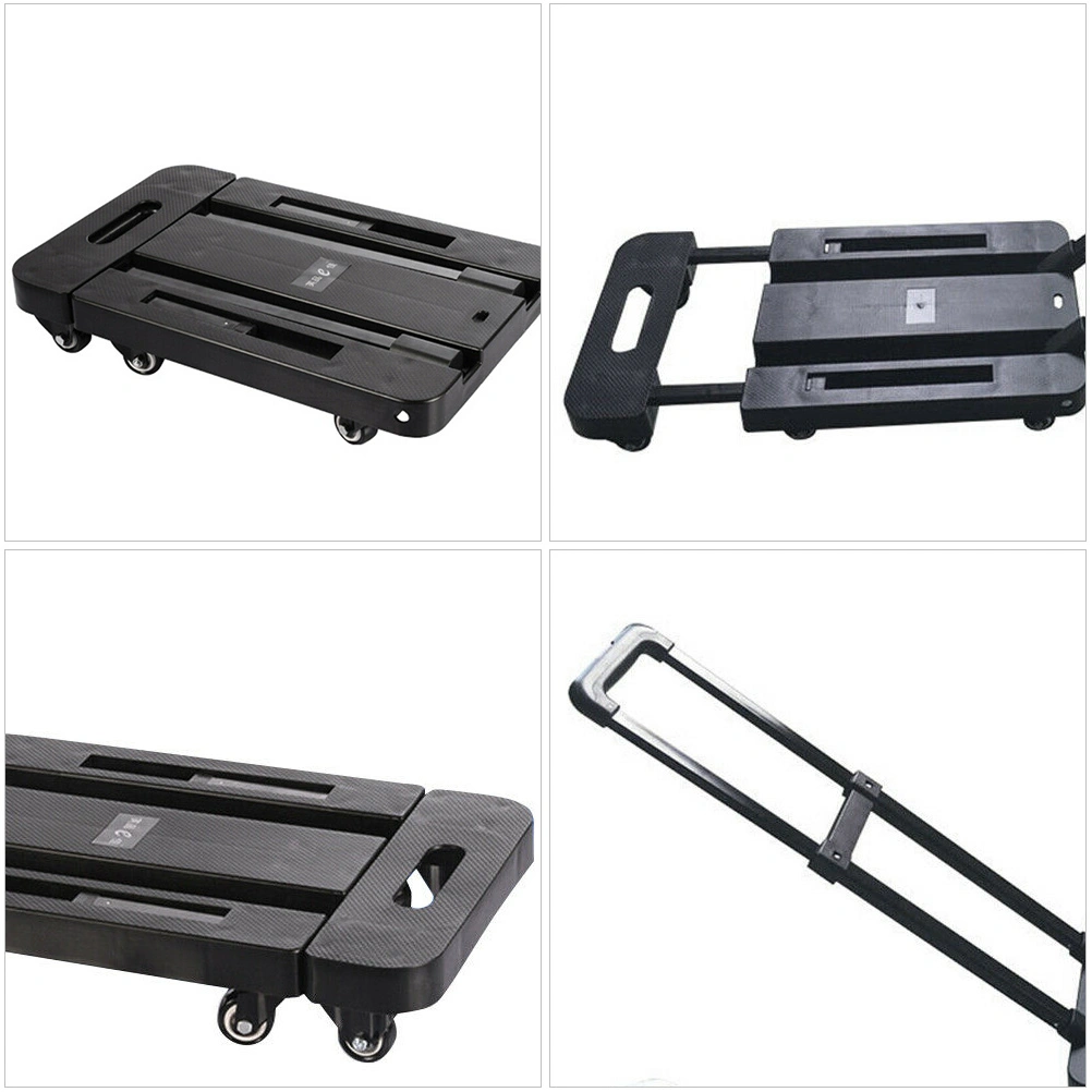 1pc Office Folding Cart Foldable Trailer Good Moving Tool Mute Trolley