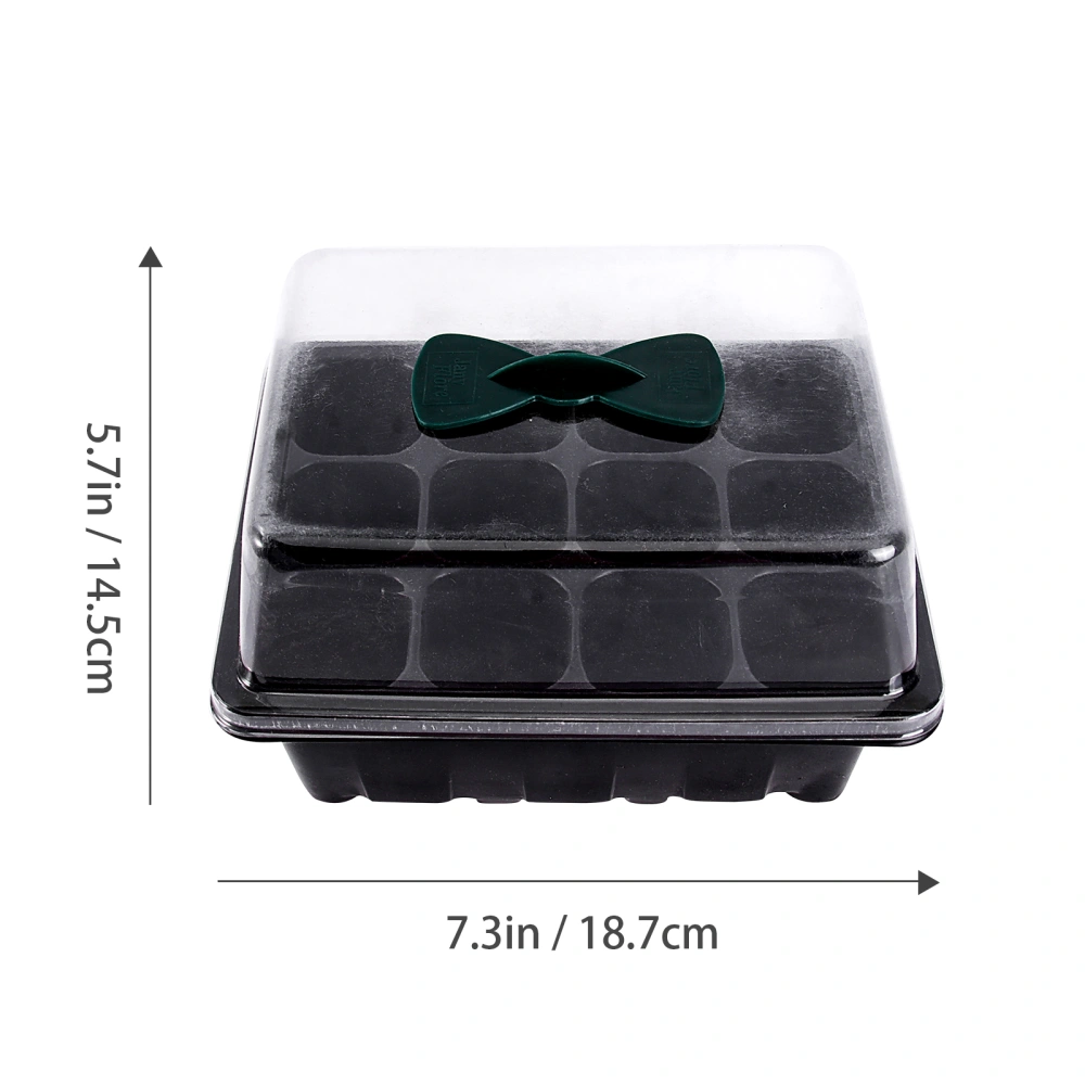 2Pcs Creative Boxes Garden Sprouter Cases Garden Supply Black