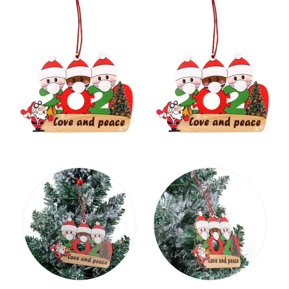 3PCS Christmas 2020 Ornaments Personalized Quarantine Survivor Family Decoration