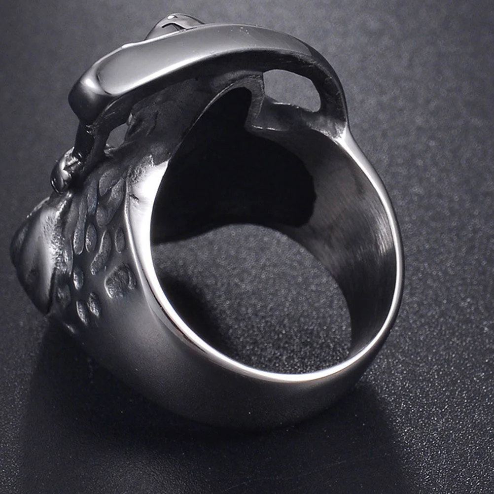 1PC Alloy Ring Reaper Scythe Ring Fierce Skull Ring Personalized Retro Ring