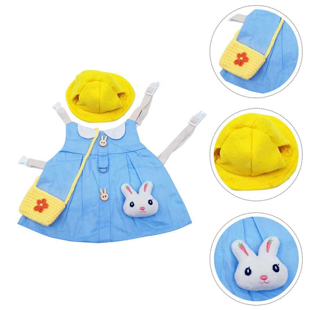 1 Set of Pet Rabbit Clothing Harness Suit Pet Costume Ornaments (Random Style)