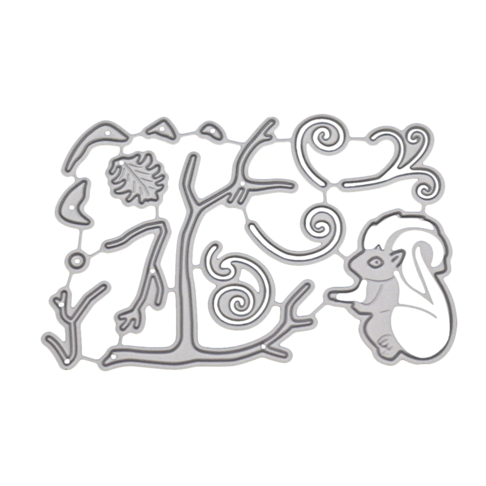 Cutting Dies Metal Stencil Template Mould DIY Metal Embossing Stencil For Album Scrapbooking Paper Art Craft Decor (Squirrel)