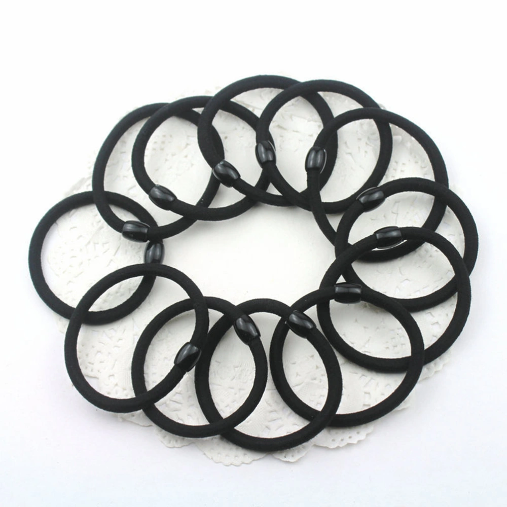 50PCS Elastic Hair Ropes Simple Hair Rings Classic Hair Ties Ponytail Holders Hair Rings for Female