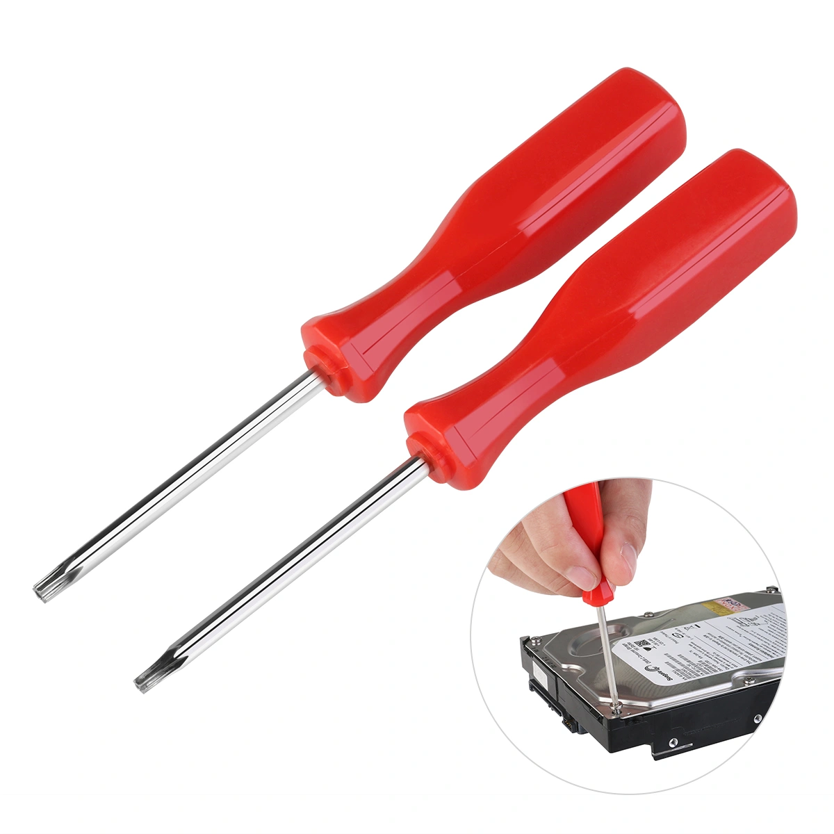 ROSENICE 2pcs T8 / T10 Screwdriver Repair for 360 / PS3 /