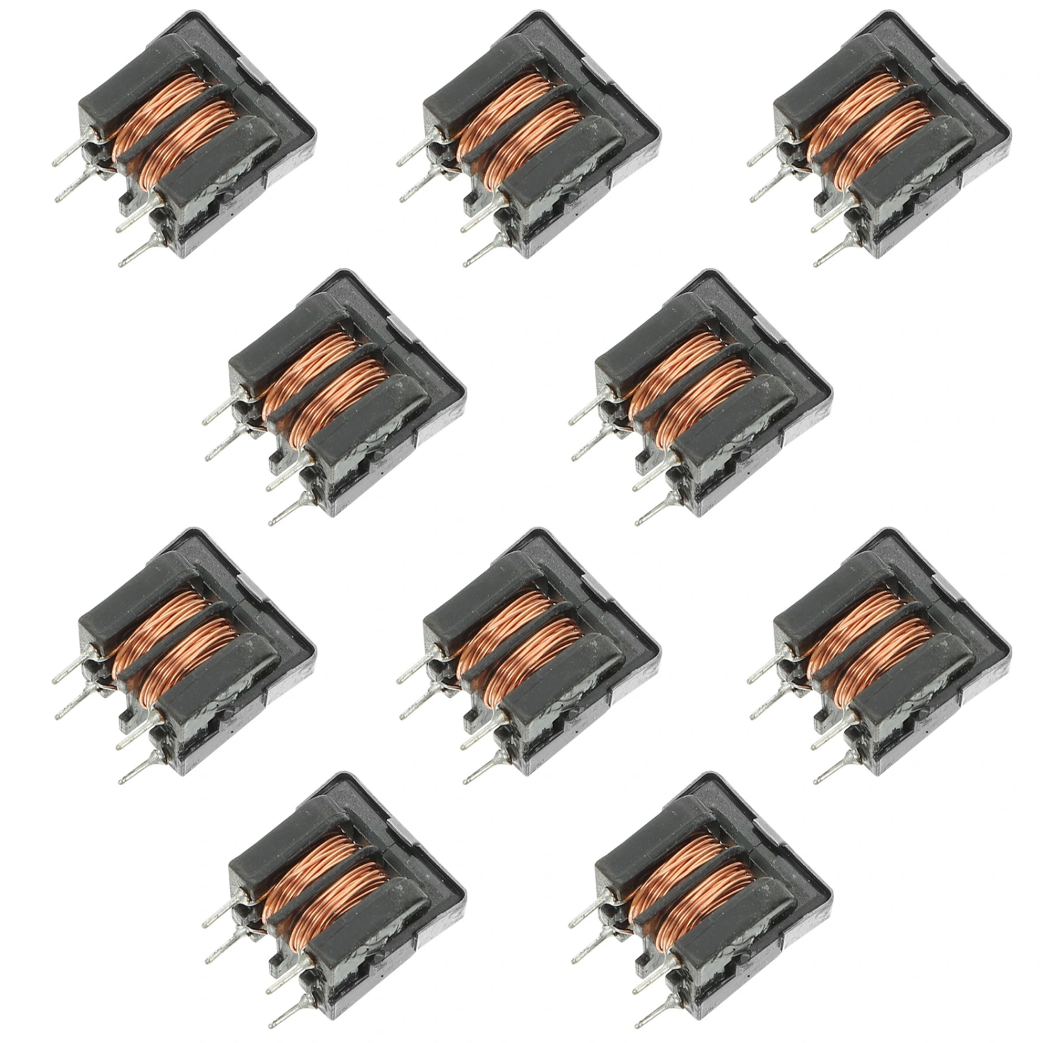 10pcs Common Mode Inductor Filter Durable Inductor Filter UU9.8 Pitch 7x8mm 5mH