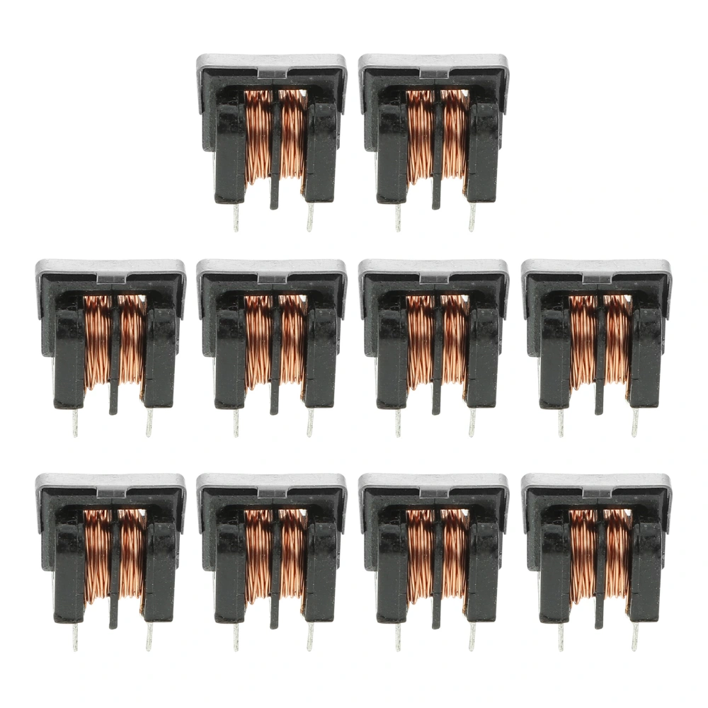 10pcs Common Mode Inductor Filter Durable Inductor Filter UU9.8 Pitch 7x8mm 5mH