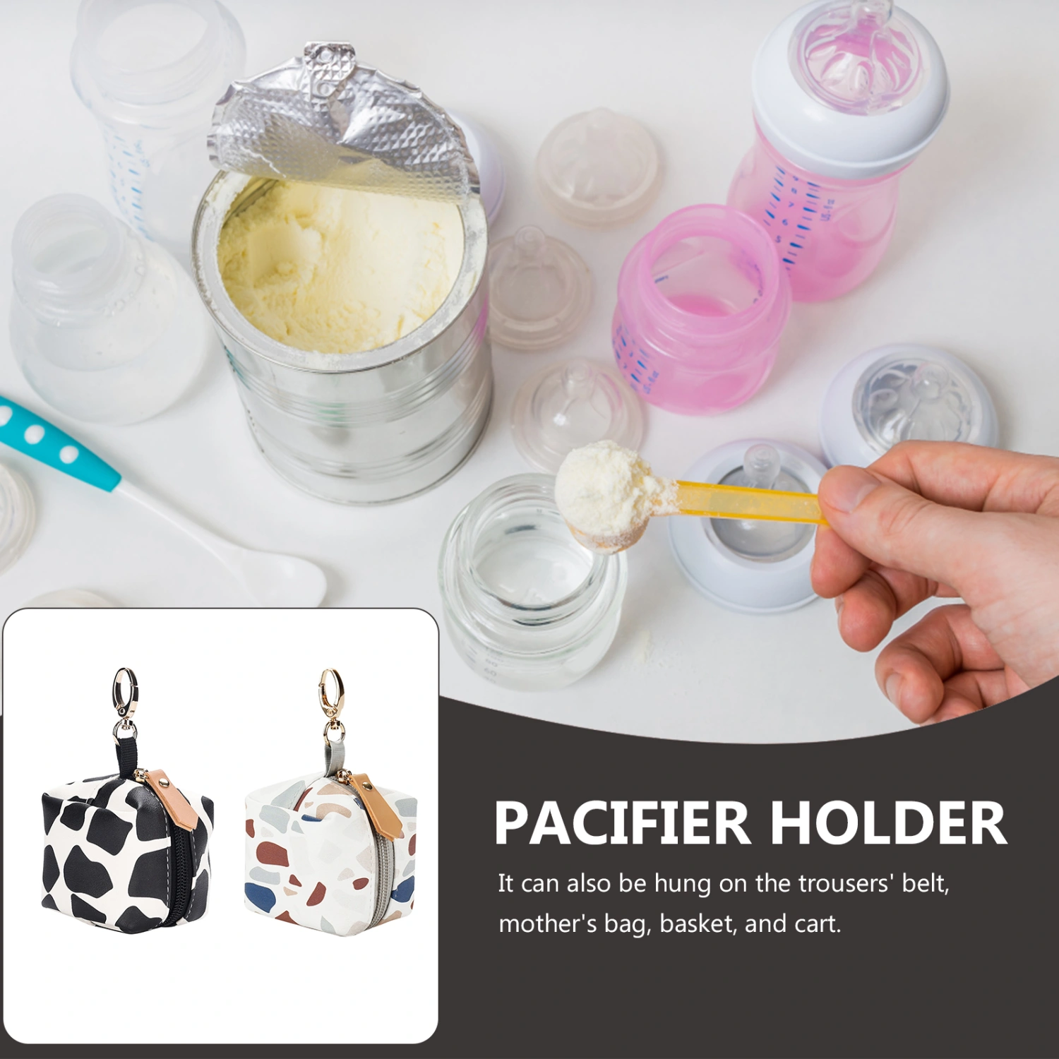 2pcs Waterproof Pacifier Holders Baby Pacifier Bags Baby Pacifier Cases