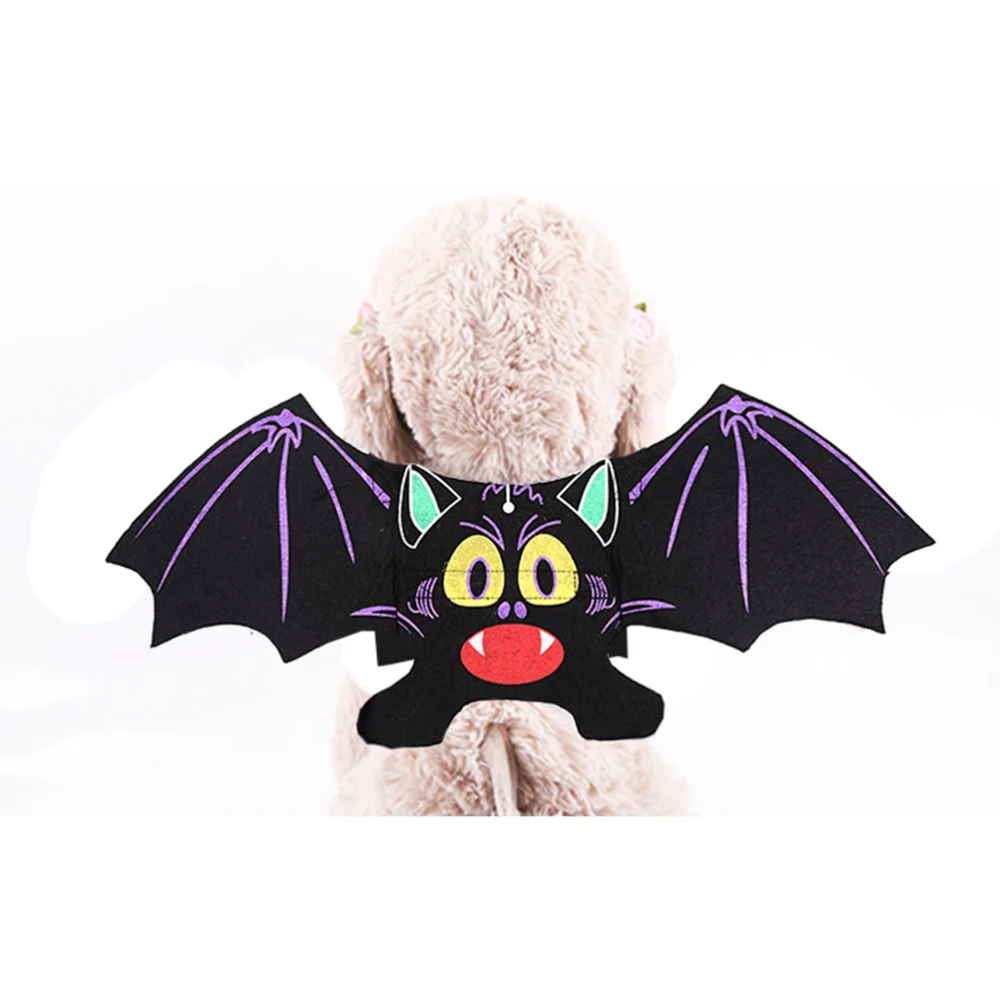 1PC Dog Halloween Bat Wings Decor Funny Spoof Bat Wing Wing Props for Golden Retriever Small Large Dogs Adult Dogs Wearing (Size S Purple Bat Wing Bust 43-56cm Purple Series)