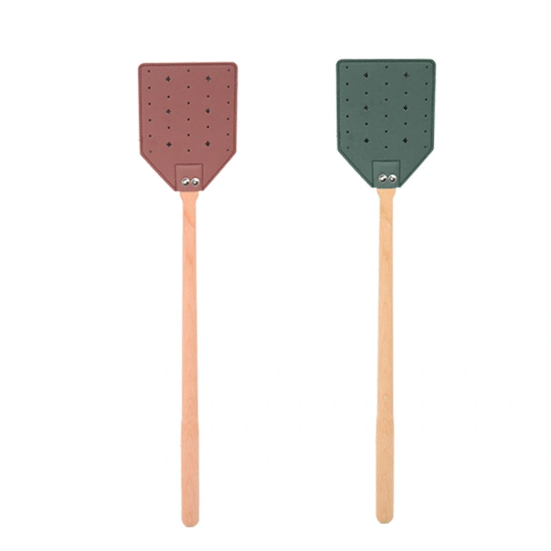 Wood Handle Fly Swatter Daily Use Fly Racket Fly Swatter Bug Mosquito Swatter Manual Fly Swatter