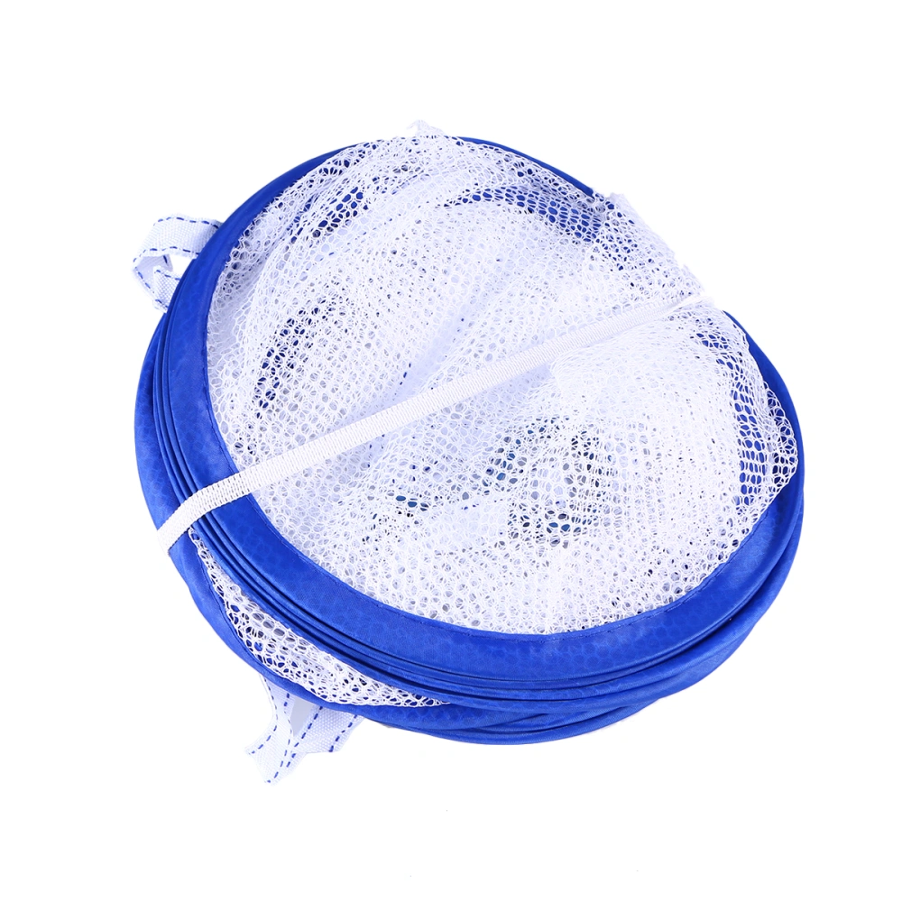 Portable Folding Drying Rack Double Hanging Clothes Laundry Hangers Dryer Net Mesh Basket Dryer (Random Color)