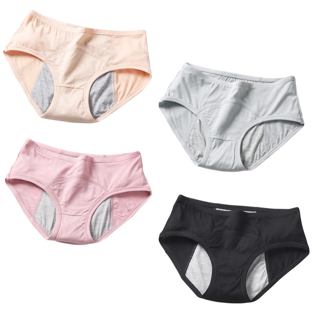 4pcs Menstrual Briefs Menstruation Underpants Menstrual Pants for Female Women