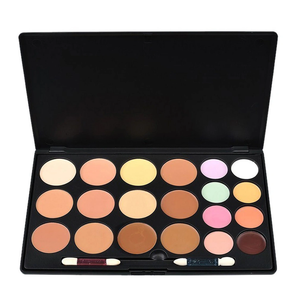 20 Colors Face Cream Makeup Concealer with Bezel Brush