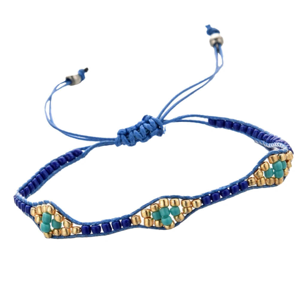 1 Pc Handweave Bracelet Retro Rice Beads Chain Bohemian Friendship Bracelet