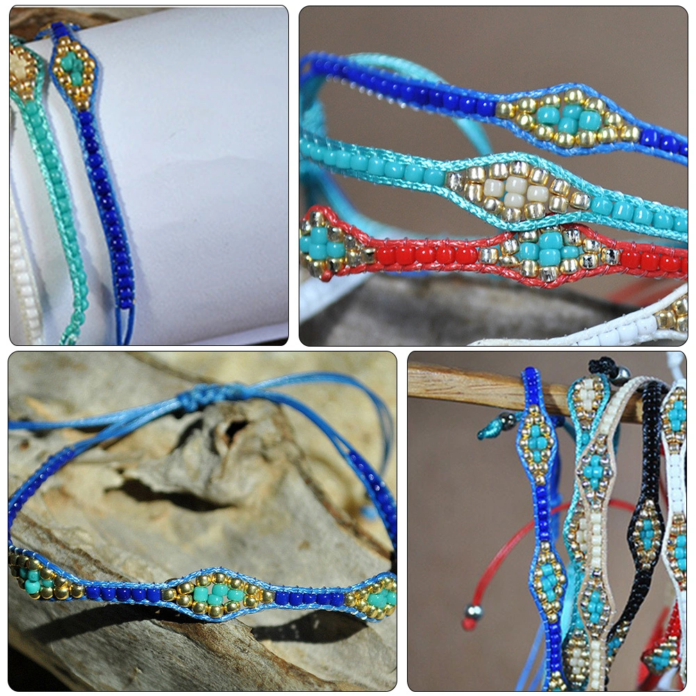 1 Pc Handweave Bracelet Retro Rice Beads Chain Bohemian Friendship Bracelet