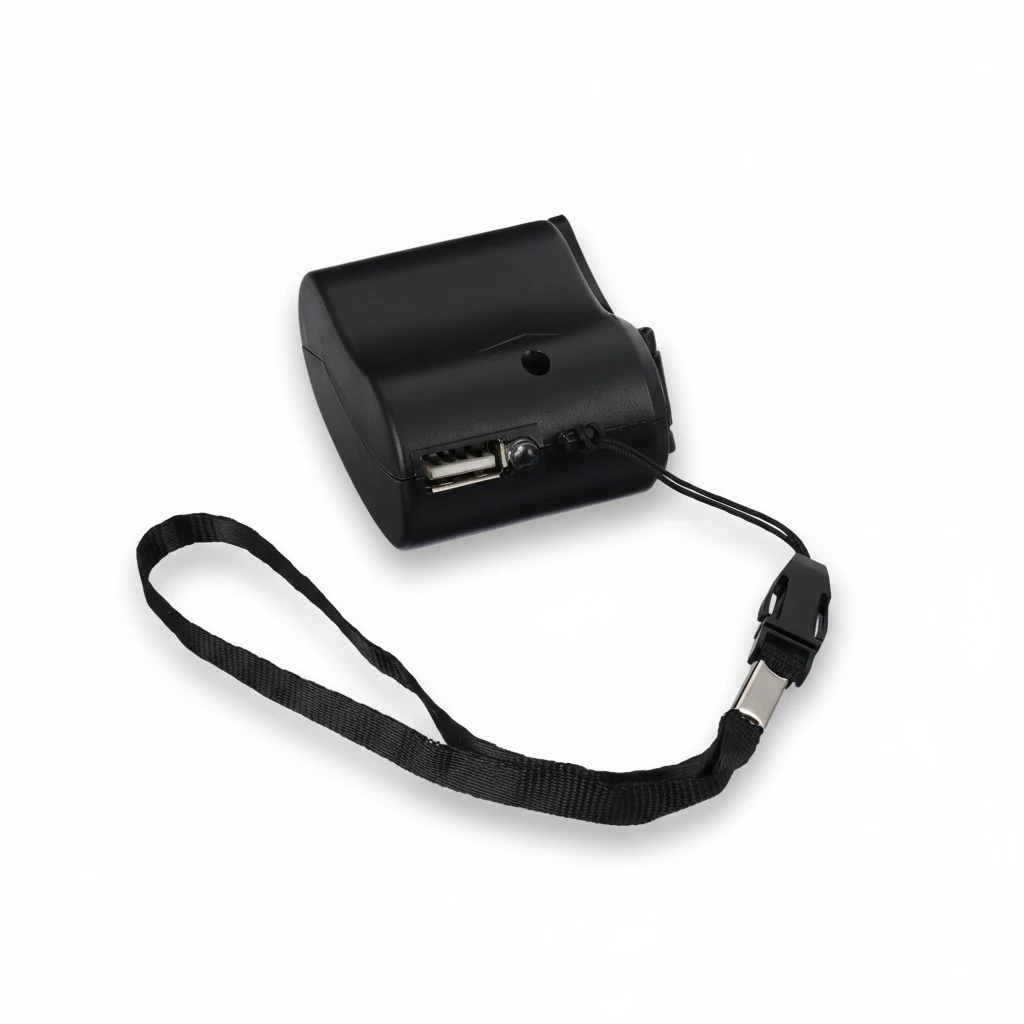 1Pc Hand Crank Generator Outdoor Emergency Charger USB Port Charger Power Bank