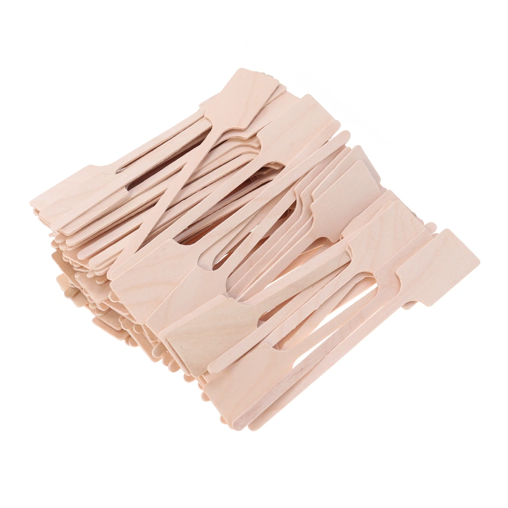 200PCS Disposable Wooden Coffee Stirrer Coffee Stirring Rod Square Head Tea Beverage Stick