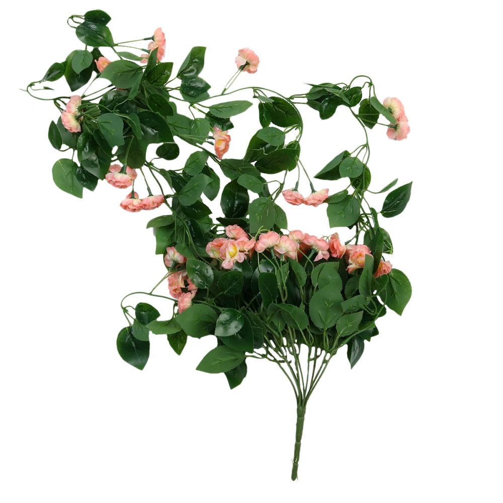 Fake Rose Decor Artificial Plants Hanging Ornament Vivid Wall Hnaging Adornment for Home Wedding