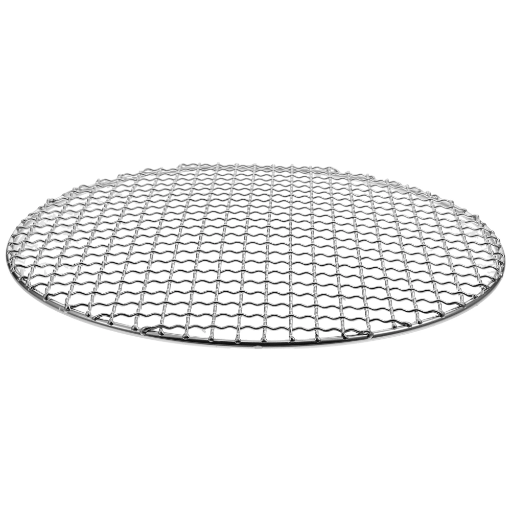 Outdoor Round Barbecue Net Creative Durable Barbecue Mesh Iron Grill Net