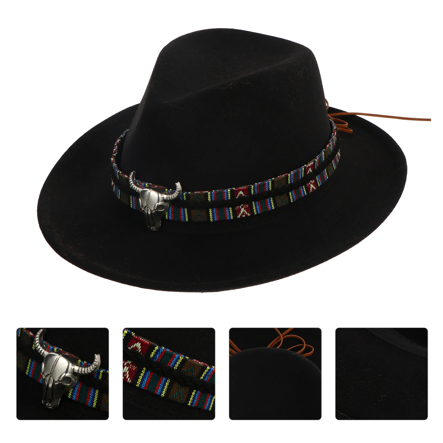 Personalized Western Cowboy Hat Fashion Outdoor Sun Visor Ethnic Hat