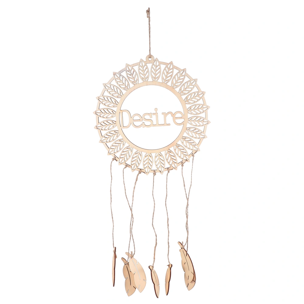 1pc Wooden Dream Catcher Hanging Decoration Hanging Pendent