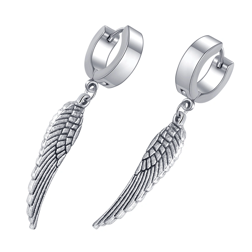 1 Pair Wing Earrings Hoops Earrings Dangle Earrings Punk Earrings for Women Men Teens