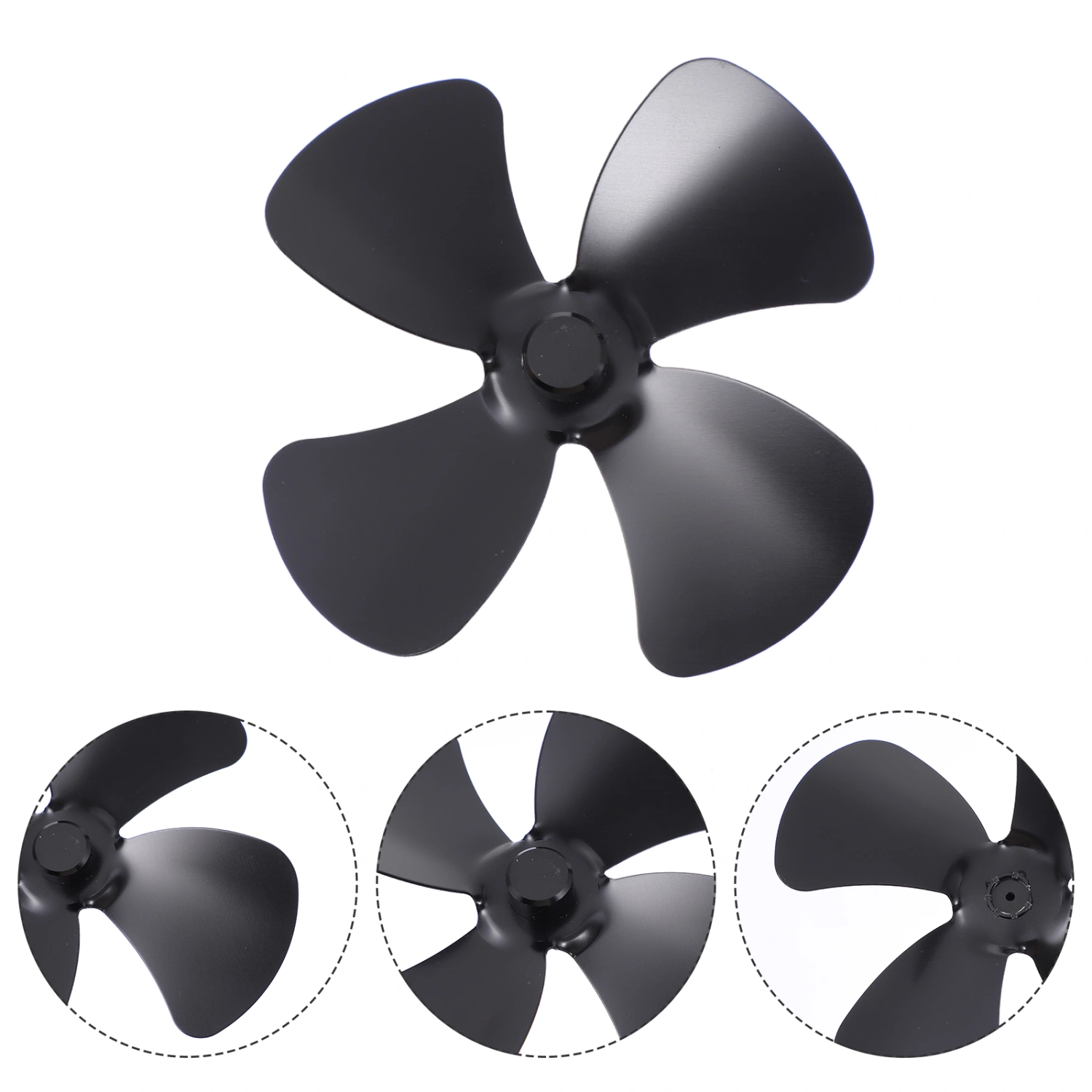 Replacement 4-Blades Fan Blades Part for Heat Powered Wood Burning Stove Fan