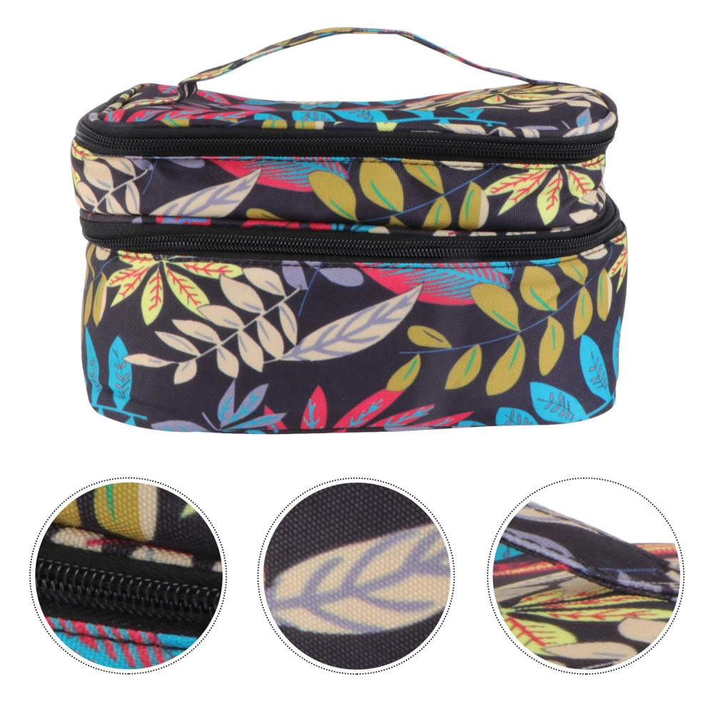 Portable Nail Polish Carrying Case Travel Bag Double Layer Nail Polish Holder