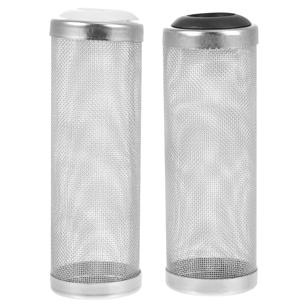 2pcs Aquarium Fish Tank Inlet Intake Case Mesh Filter Cover Guard Strainer