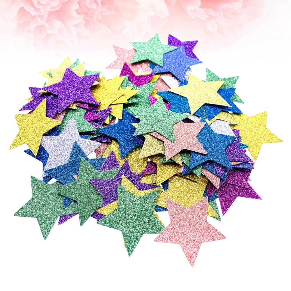 200pcs 3cm Colorful Pentagram Shape Confetti Small Paper Scrap DIY Decorative Accessories Party Supplies